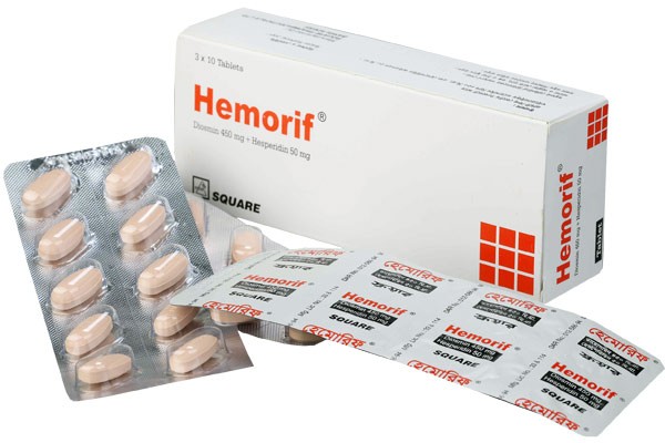 Tablet Hemorif 450 mg+50 mg (10 pcs)