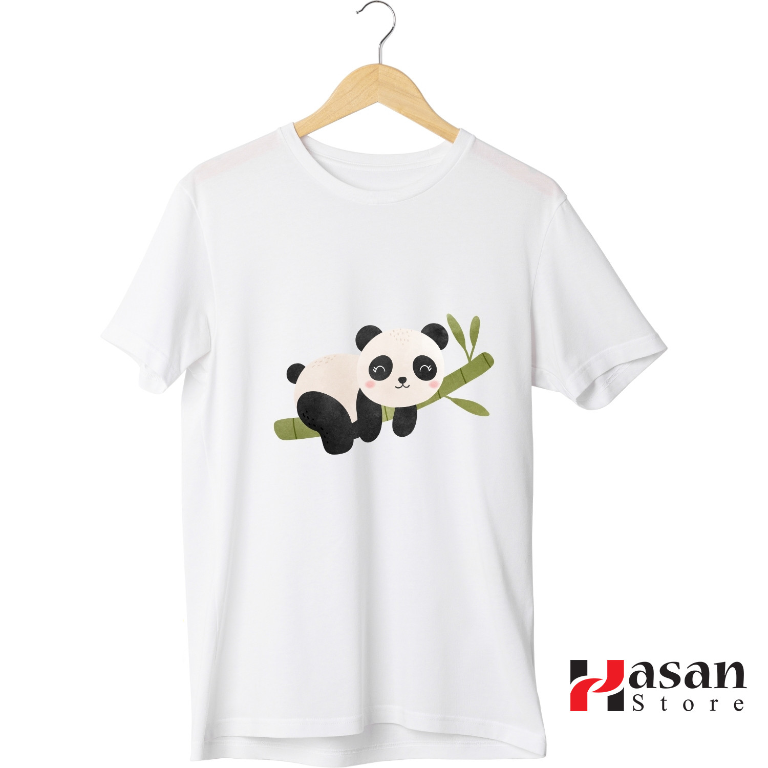 Bamboo Panda Drop Shoulder Unisex T-Shirt