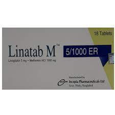 Linatab M ER Tablet 5 mg+1000 mg (6pic)