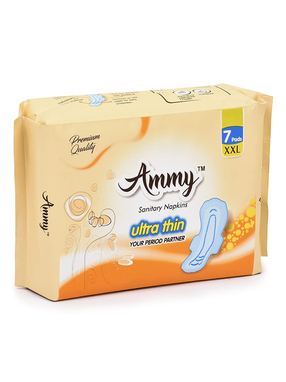 Ammy Ultra Thin 280mm Sanitary Pads will get  (Pack of 8)