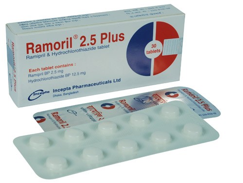 Ramoril Plus Tablet 2.5 mg+12.5 mg (10Pcs)