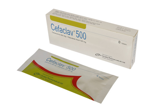Cefaclav Tablet 500 mg+125 mg (4 Pcs)