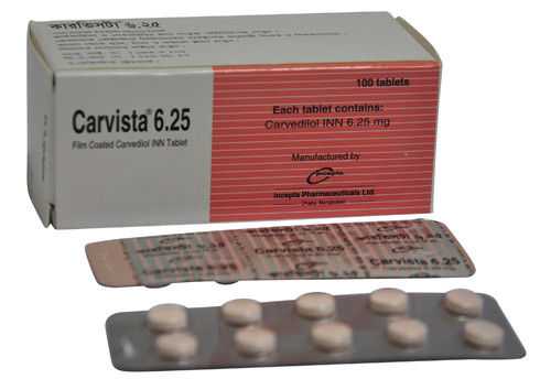 Carvista Tablet 6.25 mg (10Pcs)