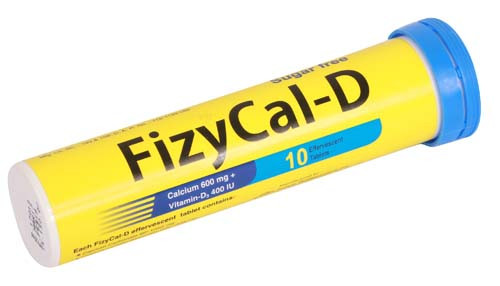 FizyCal-D Tablet 1050 mg+600 mg+400 IU (10Pcs)