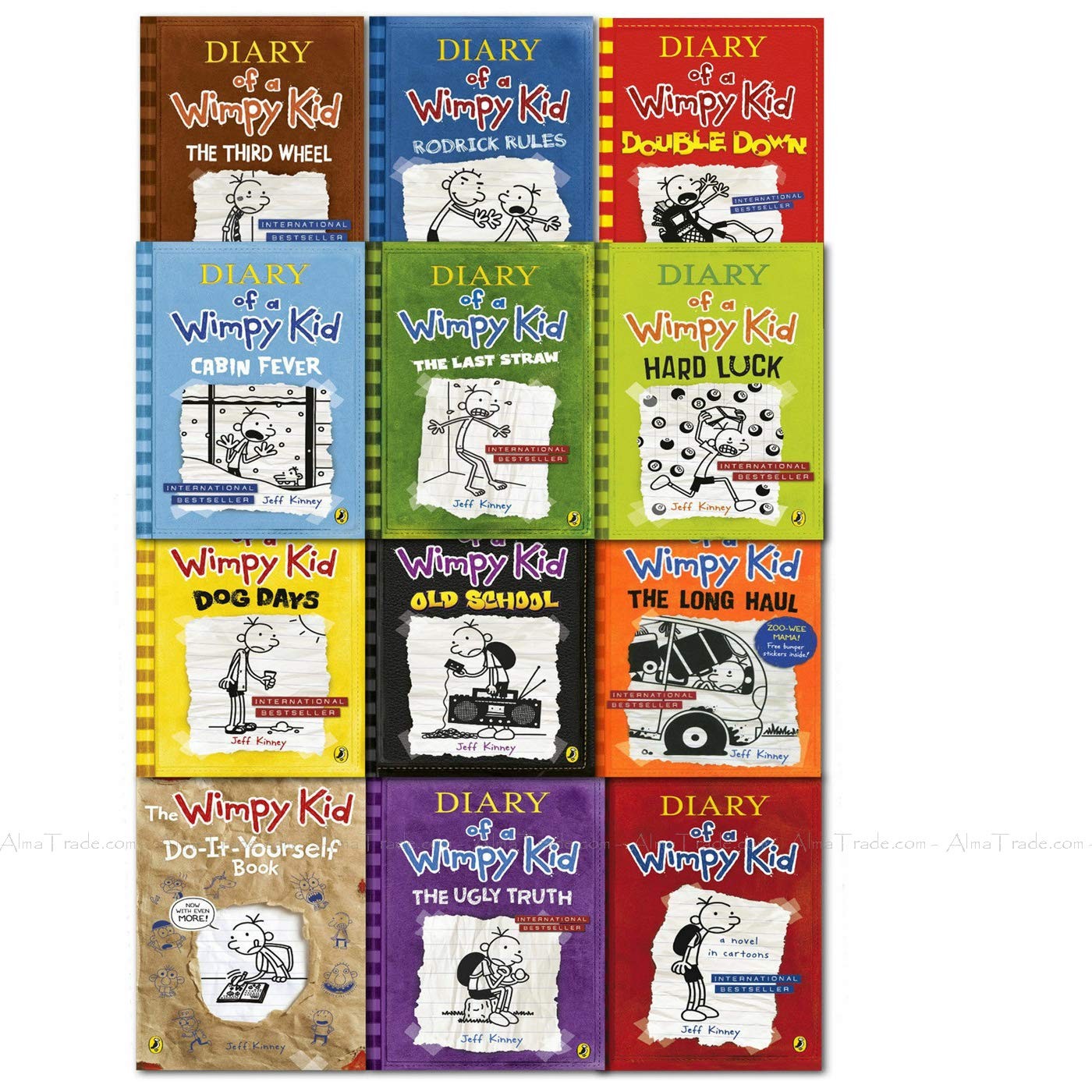 Diary of a Wimpy Kid 12 Books by Jeff Kinney