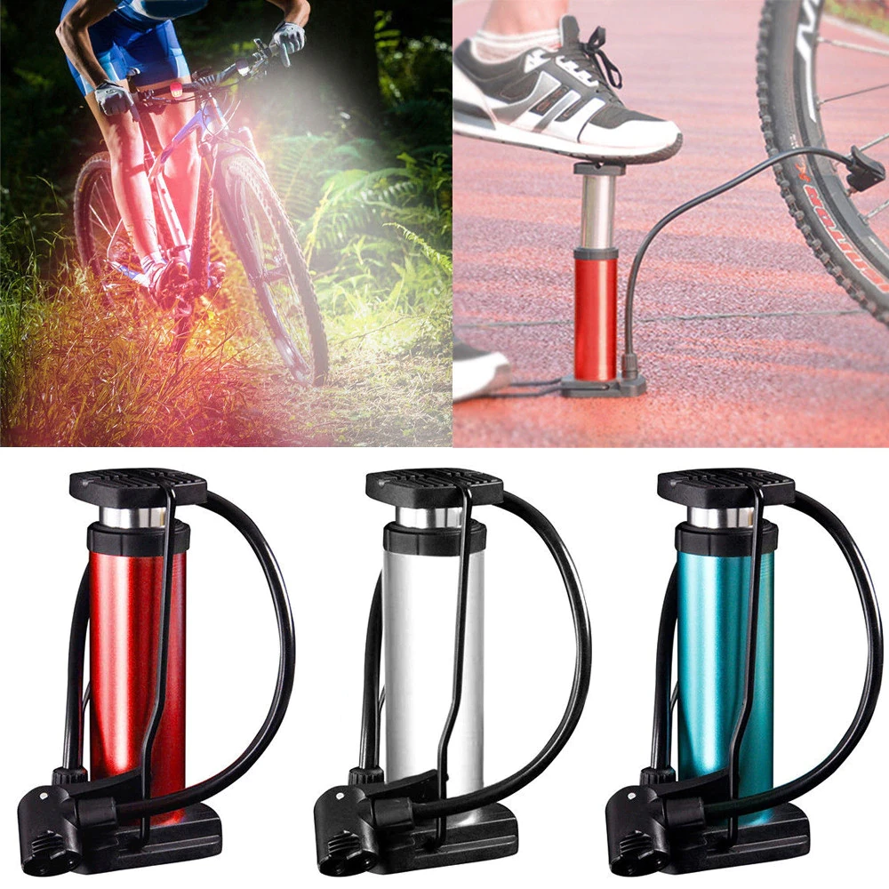Portable Mini Foot pump for Car Bike Cycle football etc multicolour