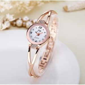 China Fashionable watch (Gold White)