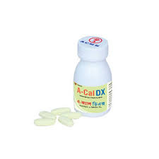 A-Cal DX Tablet 500 mg+400 IU (30Pcs)