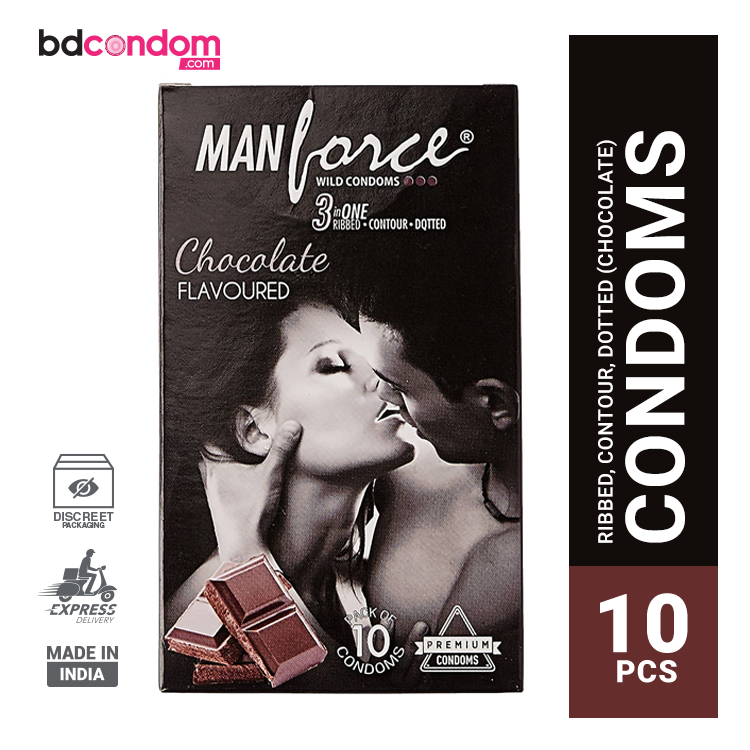 Manforce 342 Dots (Chocolate) 10's Pack