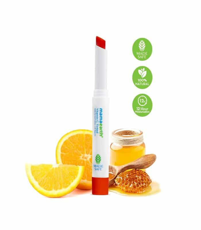Mamaearth Vitamin C Tinted 100% Natural Lip Balm for Lip Lightening, With Vitamin C & Honey For 12 Hour Moisturization-2 g