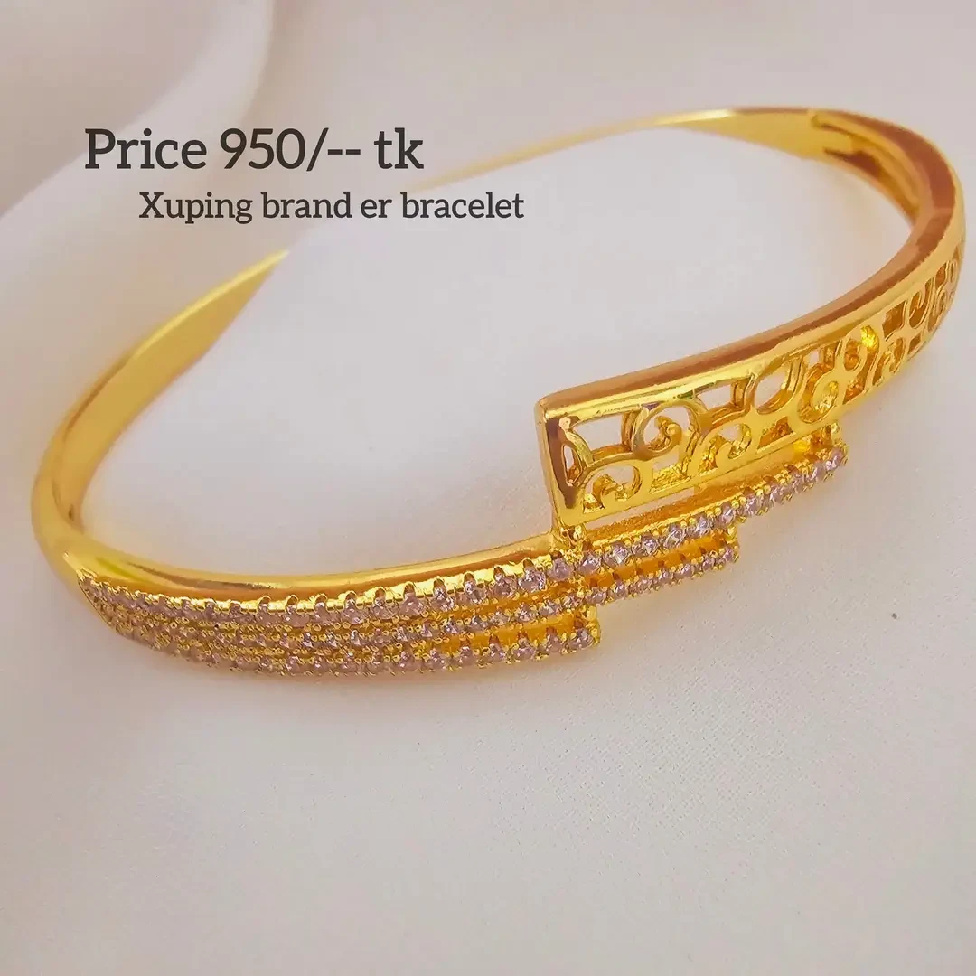 Bangle Women Charm Bracelet 24K Gold Color Jewelry Dubai Pure Kids Cuff Flower Baby Brand Chinese African Designer by XUPING