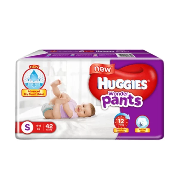 Huggies Wonder Pants Diaper Small 4-8 Kg 42 Pcs