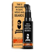 Muuchstac Herbal Beard Growth Oil For Men for Thicker & Longer Beard and Filing Patchy Beard, 60 ml