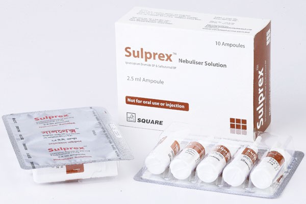 Sulprex Nebuliser (2.5 mg+500 mcg)/2.5 ml (5 Pcs/ampoules)